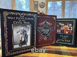 MASSIVE Easton Press The Civil War Art LOT 3 Oversized NEW Photos COLLECTION HC