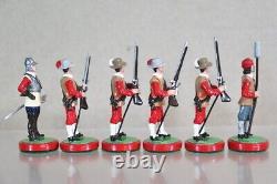 MJ MODE ENGLISH CIVIL WAR ROYALIST RIFLE MEN STANDING READY with OFFICER oe