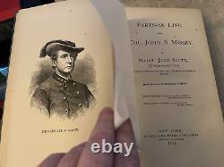 Major John Scott / CIVIL WAR PARTISAN LIFE WITH COL JOHN S MOSBY 1st ed
