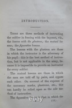 Manual Of Bayonet Exercise CIVIL War 1862 Wartime Edition Mylar Dust Jacket