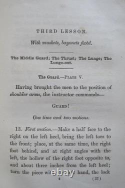 Manual Of Bayonet Exercise CIVIL War 1862 Wartime Edition Mylar Dust Jacket