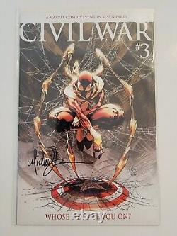 Marvel CIVIL WAR Lot (14) #1-7 x2 Turner Variants + Sketches NM+ #1 CGC & 2 COAs