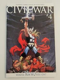 Marvel CIVIL WAR Lot (14) #1-7 x2 Turner Variants + Sketches NM+ #1 CGC & 2 COAs