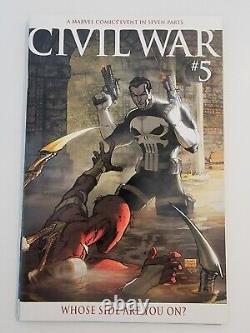 Marvel CIVIL WAR Lot (14) #1-7 x2 Turner Variants + Sketches NM+ #1 CGC & 2 COAs