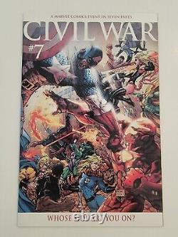 Marvel CIVIL WAR Lot (14) #1-7 x2 Turner Variants + Sketches NM+ #1 CGC & 2 COAs