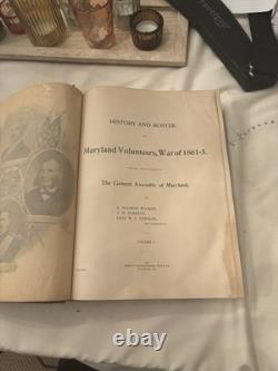 Maryland Volunteers Civil War 1861-5 History and Roster Vol 1 ORIGINAL 1898