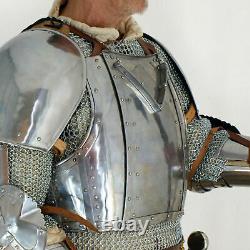 Medieval Knight Warrior Steel English Civil War Cuirass Breastplate and Tassets