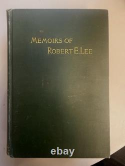 Memoirs Robert E Lee A. L. Long 1886 Civil War 1st Ed Gettysburg Map