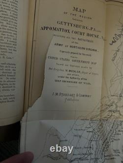 Memoirs Robert E Lee A. L. Long 1886 Civil War 1st Ed Gettysburg Map