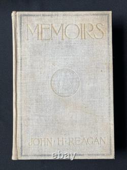 Memoirs with Reference to the Civil War by John Reagan-1st Ed/1906-HC/Illus
