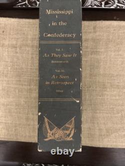 Mississippi In The Confederacy Civil War 2 volume book set RARE HC LSU Press