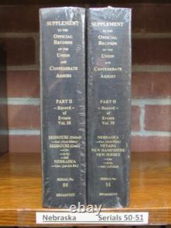 Nebraska Volumes The Supplement To The Official Records Of The CIVIL War New