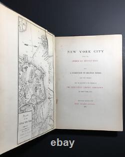 New York City During The American Revolution Maps & Book 1861 Civil War HC Book