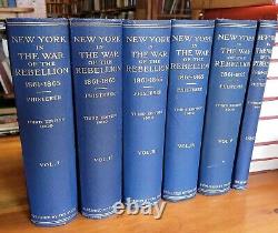 New York in the War of the Rebellion 1861-1865 Complete Civil War 1912 VG+