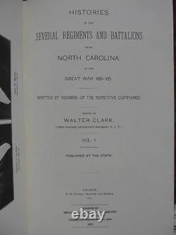 North Carolina Regiments And Battalions CIVIL War Only 500 Printed- Brand New