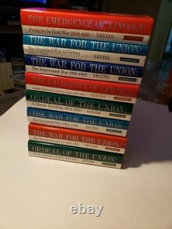 ORDEAL OF THE UNION By Allan Nevins Full 8 Volume Set HCDJ Civil War Books