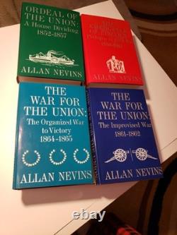 ORDEAL OF THE UNION By Allan Nevins Full 8 Volume Set HCDJ Civil War Books