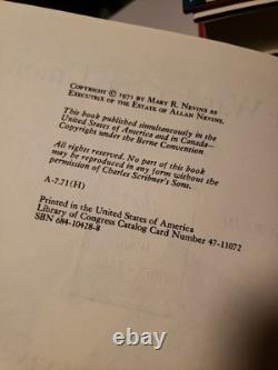 ORDEAL OF THE UNION By Allan Nevins Full 8 Volume Set HCDJ Civil War Books