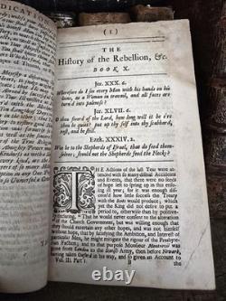 Old English Book 1717 The History of the Rebellion and Civil Wars in England