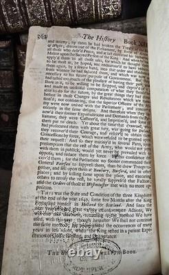 Old English Book 1717 The History of the Rebellion and Civil Wars in England