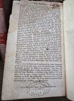 Old English Book 1717 The History of the Rebellion and Civil Wars in England
