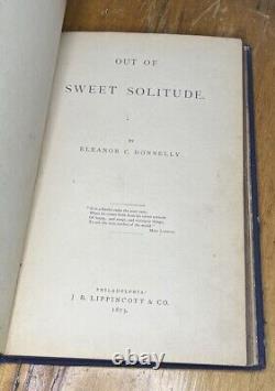 Out Of Sweet Solitude 1873 By Donnelly, Eleanor Cecilia First Edition Civil War