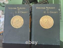 PERSONAL MEMOIRS OF U. S. GRANT 1885-86 1st Ed. Two Volumes Civil War Military