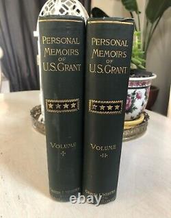 PERSONAL MEMOIRS OF U. S. GRANT- 1885 First Edition 2 Volume Set