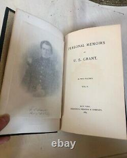 PERSONAL MEMOIRS OF U. S. GRANT- 1885 First Edition 2 Volume Set