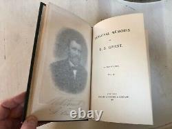 PERSONAL MEMOIRS OF U. S. GRANT- 1885 First Edition 2 Volume Set