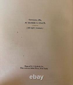 PERSONAL MEMOIRS OF U. S. GRANT- 1885 First Edition 2 Volume Set