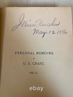 PERSONAL MEMOIRS OF U. S. GRANT- 1885 First Edition 2 Volume Set