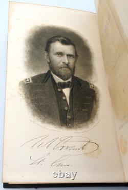PERSONAL MEMOIRS OF U. S. GRANT 1885 Two Volumes Civil War Military Fine Binding