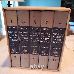 PHOTOGRAPHIC HISTORY OF THE CIVIL WAR 10 VOLUMES Miller Copyright 1957