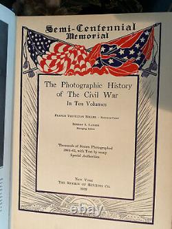 PHOTOGRAPHIC HISTORY OF THE CIVIL WAR In 10 Volumes Books Miller 1912 reduced