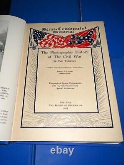 Photographic History of the Civil War In 10 Volumes Books Miller 1912 VG Cond
