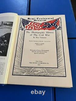 Photographic History of the Civil War In 10 Volumes Books Miller 1912 VG Cond