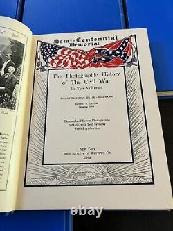 Photographic History of the Civil War In 10 Volumes Books Miller 1912 VG Cond
