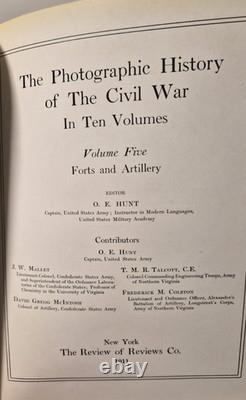 Photographic History of the Civil War Miller Vol 5/1911/Limited Ed see photo