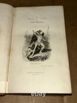 Pre Civil-War 1843 John Milton's Poetical Works By Edward Kearny Illustrated HC