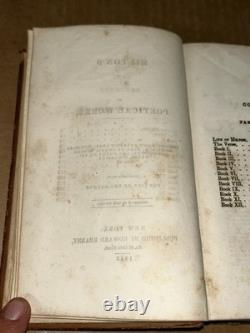 Pre Civil-War 1843 John Milton's Poetical Works By Edward Kearny Illustrated HC