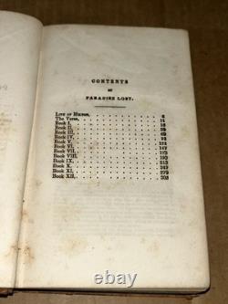 Pre Civil-War 1843 John Milton's Poetical Works By Edward Kearny Illustrated HC