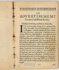 RARE! 1646 Querela Cantabrigiensis Civil War Tract Royalist Pamphlet