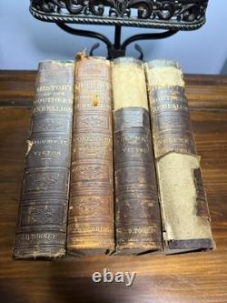 RARE 1861 FIRST EDITION Orville Victor History SOUTHERN REBELLION 4 Volume Set