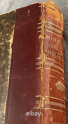 RARE 1890 Minnesota in the Civil War and Indian War 1861-1865 Book1st Edition