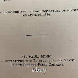 RARE 1890 Minnesota in the Civil War and Indian War 1861-1865 Book1st Edition