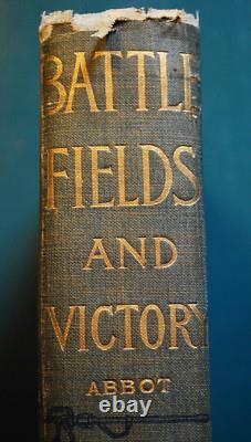 RARE 1891 Hardcover Book BATTLEFIELDS & VICTORY Willis Abbot CIVIL WAR MILITARY