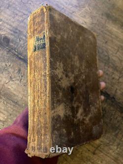 RARE Antique 1845 Pre Civil War American HOLY BIBLE Good Binding NY, Coates CT