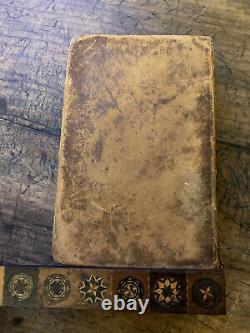 RARE Antique 1845 Pre Civil War American HOLY BIBLE Good Binding NY, Coates CT