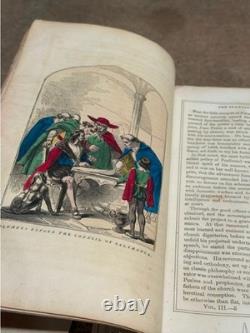 RARE! Antique Pre Civil War Book A Pictorial History Of The United States 1850